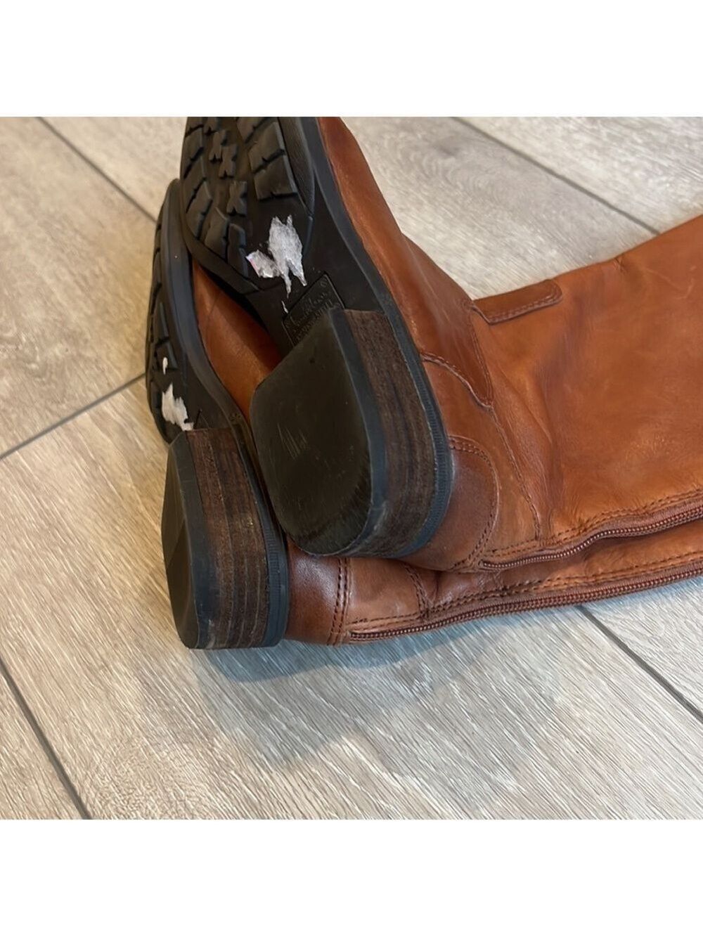 Sam Edelman penny wide soft camel leather riding boots size 5 - Picture 9 of 11
